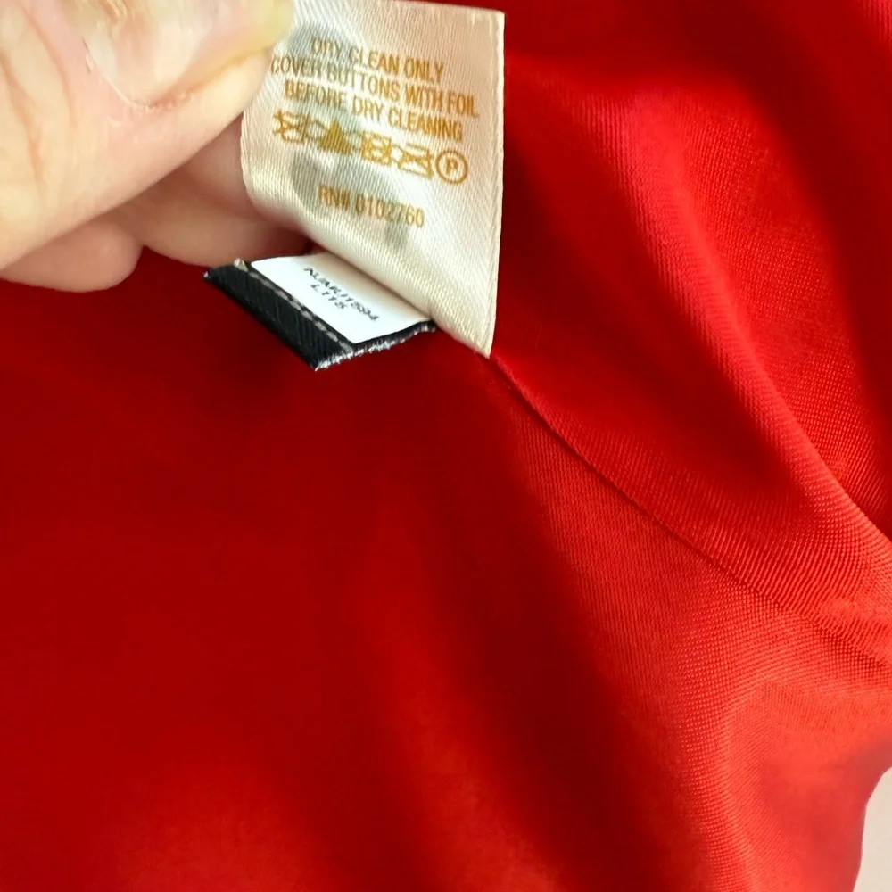 Kate Spade EUC Darby Tweed Cropped Blazer Navy Red Size 10